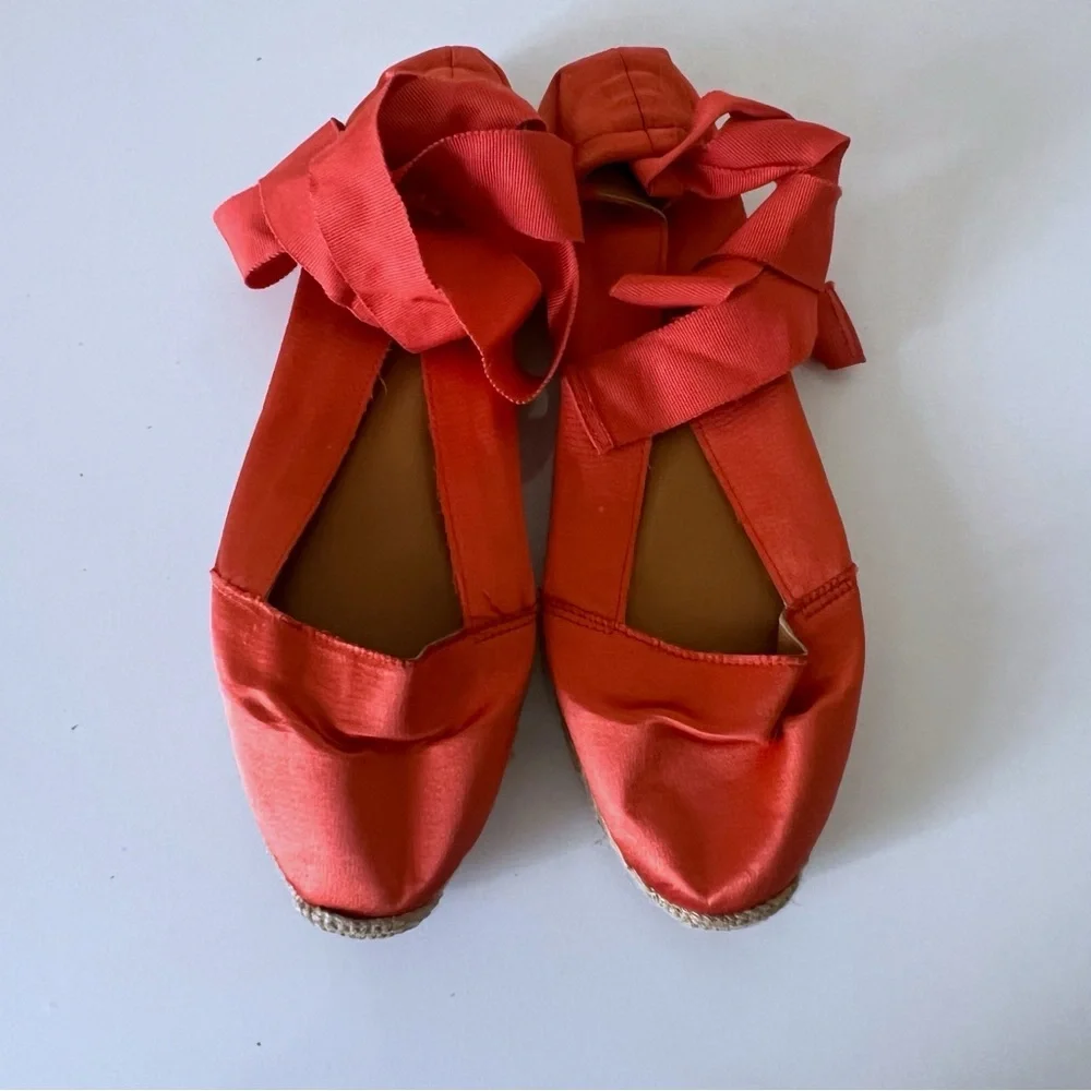 lanvin espadrille Tie Shoes Flats size 39 US 7.5 - Picture 3 of 8